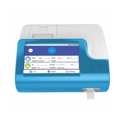 Analizador de inmunoensayo de fluorescencia de resolución temporal Poct, cardíaco/diabetes/inflamación/hormona/marcador tumoral/enfermedad infecciosa