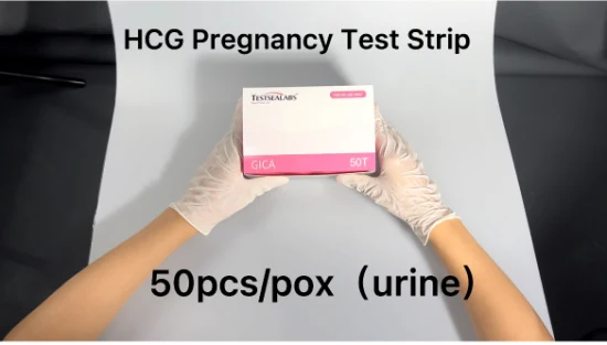 Cassette de prueba rápida de embarazo HCG de suministros médicos desechables para enfermedades infecciosas y fertilidad